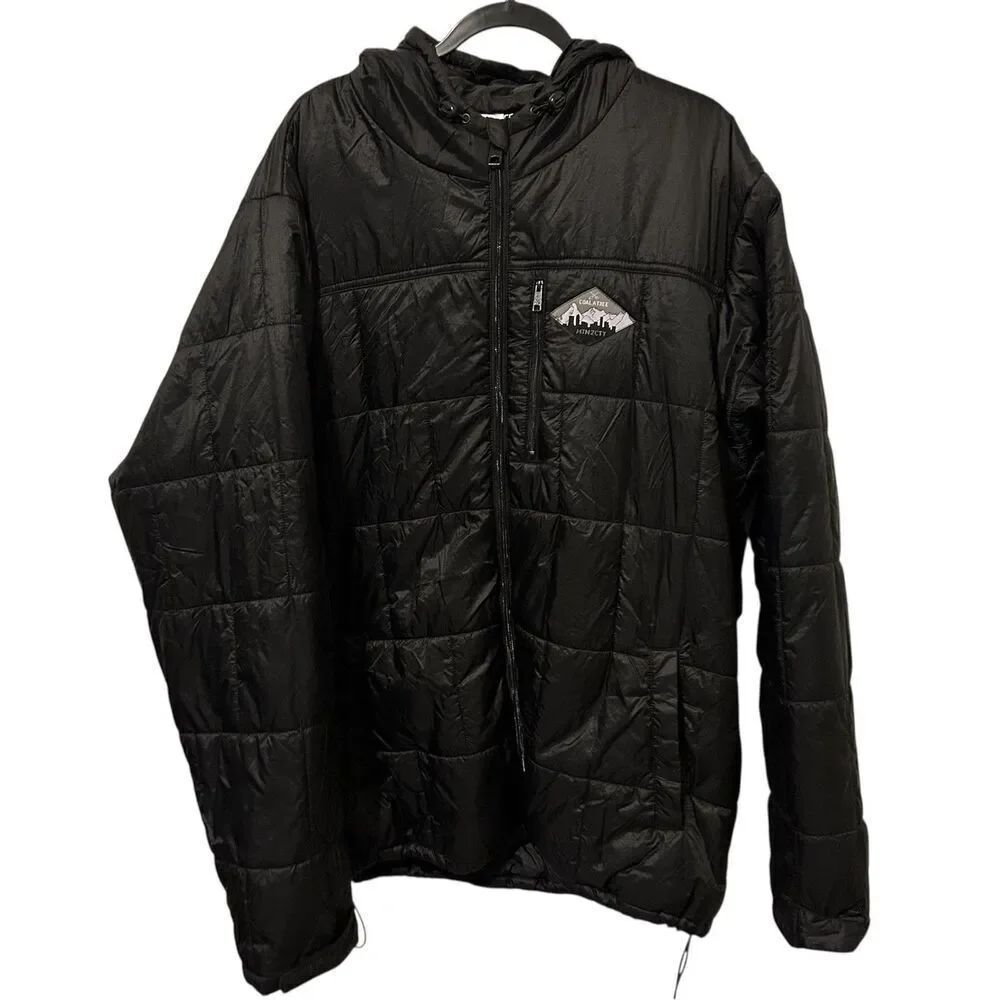 Coalatree Jacket Mens 2XL Black Camper Hooded Ripstop Insulated Puffer Down